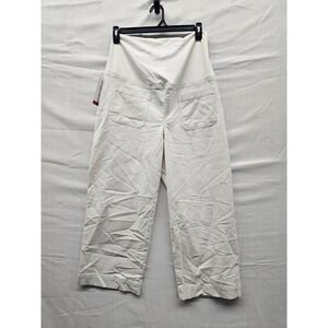 Isabel by Ingrid & Isabel Maternity OTB Pocket Wide Leg Pant Cream L 029041457